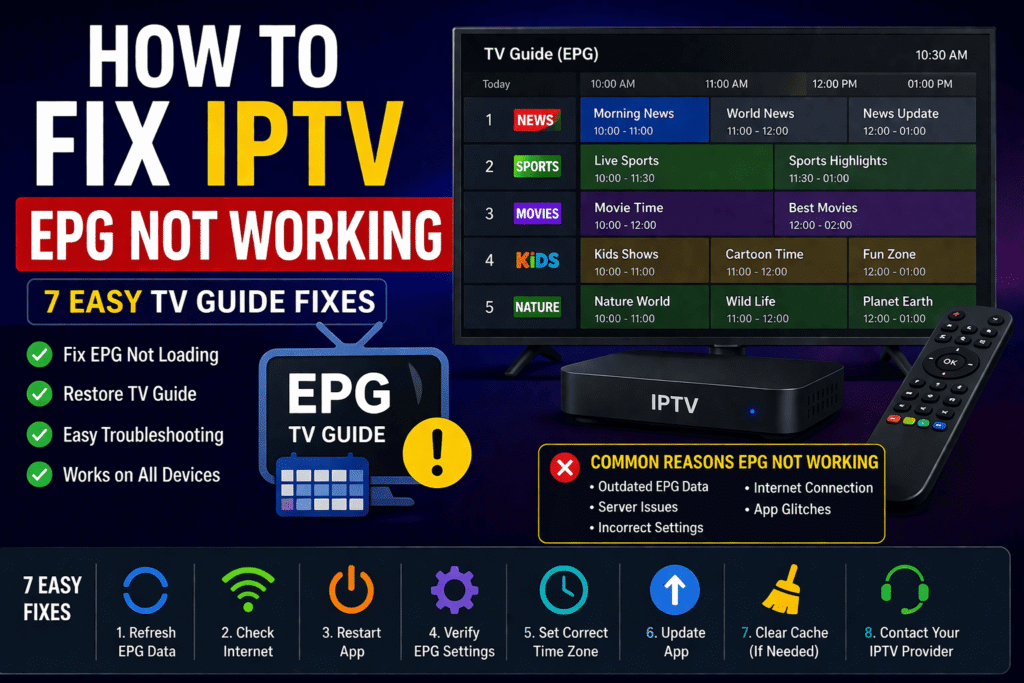 IPTV EPG not working