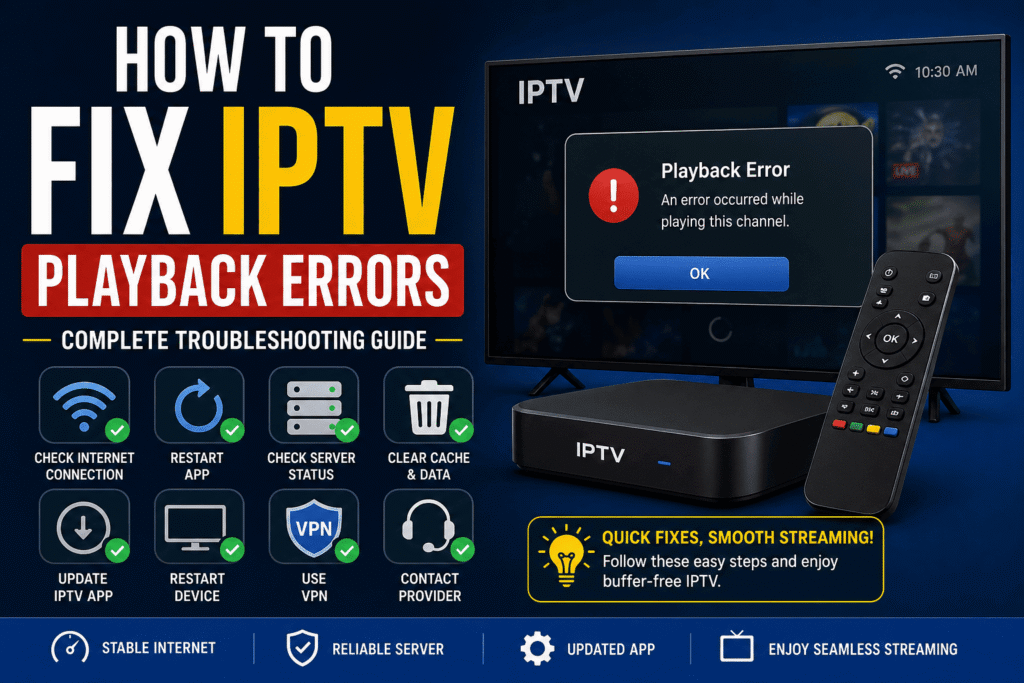 IPTV playback errors