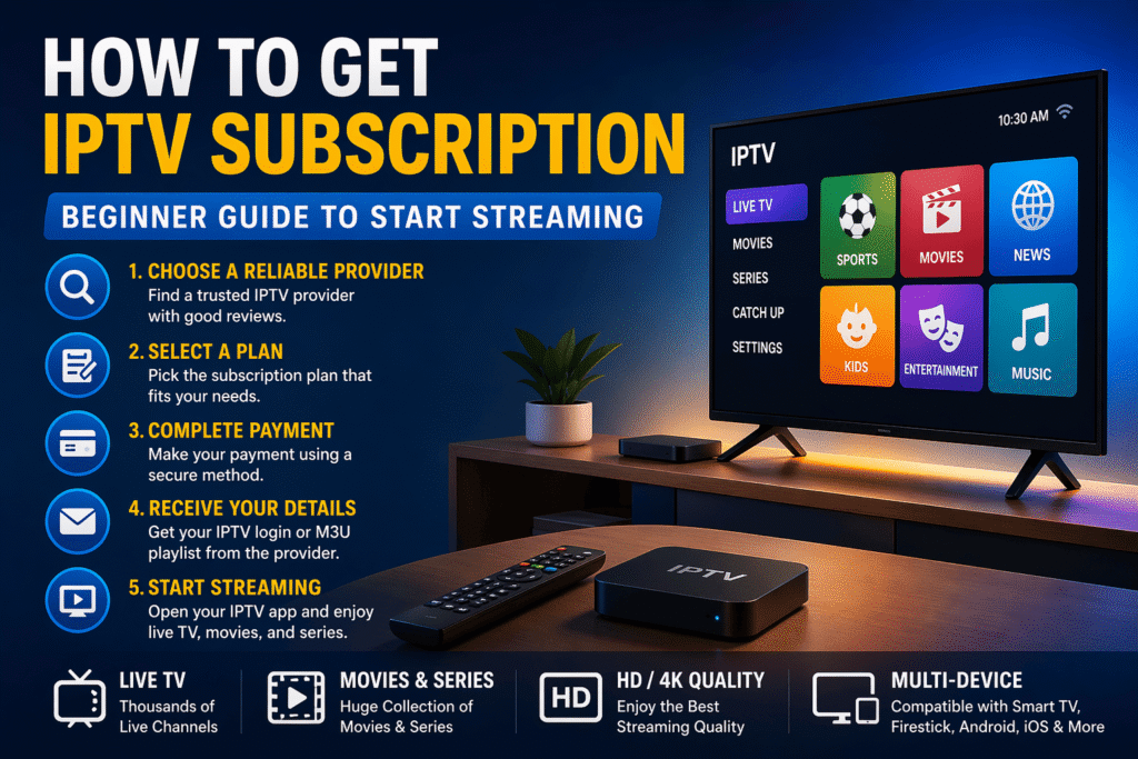 how to get IPTV subscription